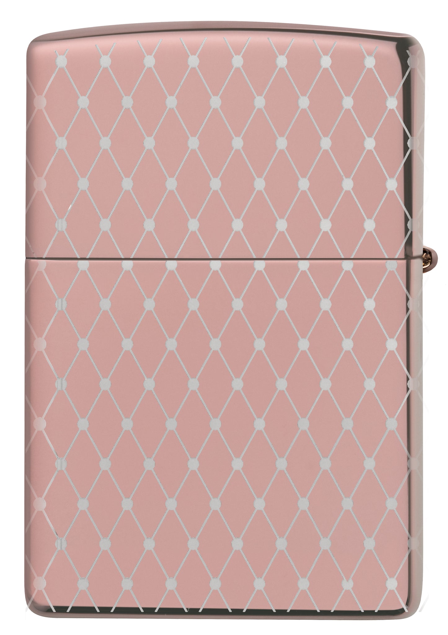Rückansicht Zippo Feuerzeug 360 Grad Lasergravur Rose Gold Netz-Design Online Only