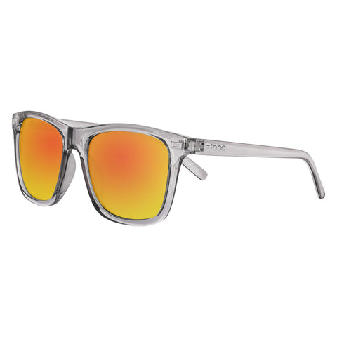 Frontansicht 3/4 Winkel Zippo Sonnenbrille orangefarbene Gläser mit grau-transparenten Rahmen