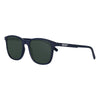 Frontansicht 3/4 Winkel Zippo Sonnenbrille schwarze Gläser mit blauem Rahmen