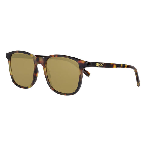 Frontansicht 3/4 Winkel Zippo Sonnenbrille braune Gläser mit leo Rahmen