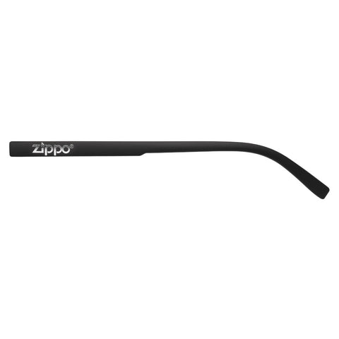 Bügel von Sonnenbrille mit Zippo Logo schwarz